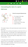 Calculation spiral staircase