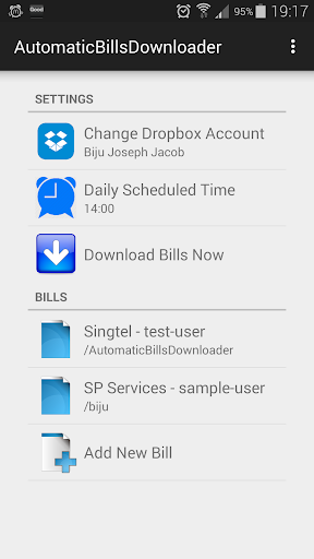 Automatic Bills Downloader
