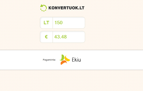 Download Litai į Eurus. Konvertuok.lt APK