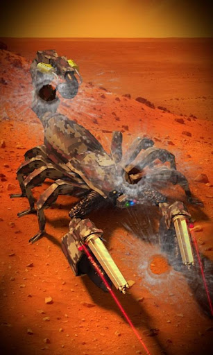 화성 라이브 벽지에 외계인