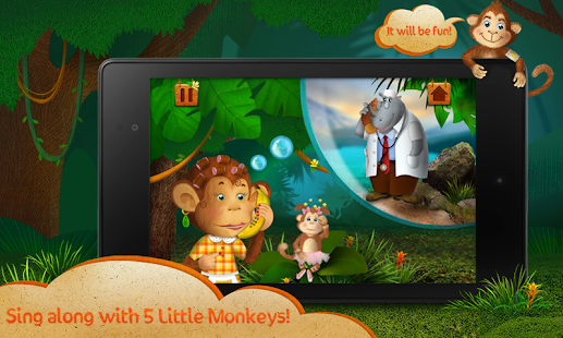 Nursery rhymes: 5 Monkeys HD(圖9)-速報App