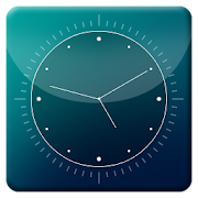 Blue Abstract HD Analog Clock