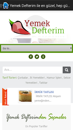 Yemek Defterim yemek tarifleri