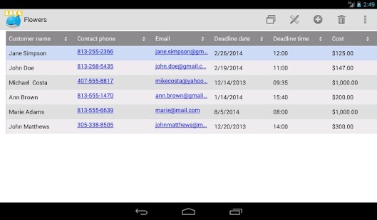 MobiDB Database Designer Lite - screenshot thumbnail