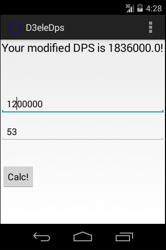 D3 Ele DPS simple calc