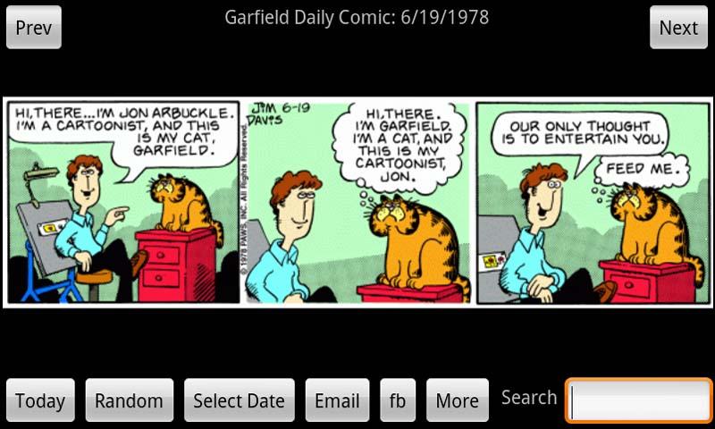Garfield Daily Screen 1
