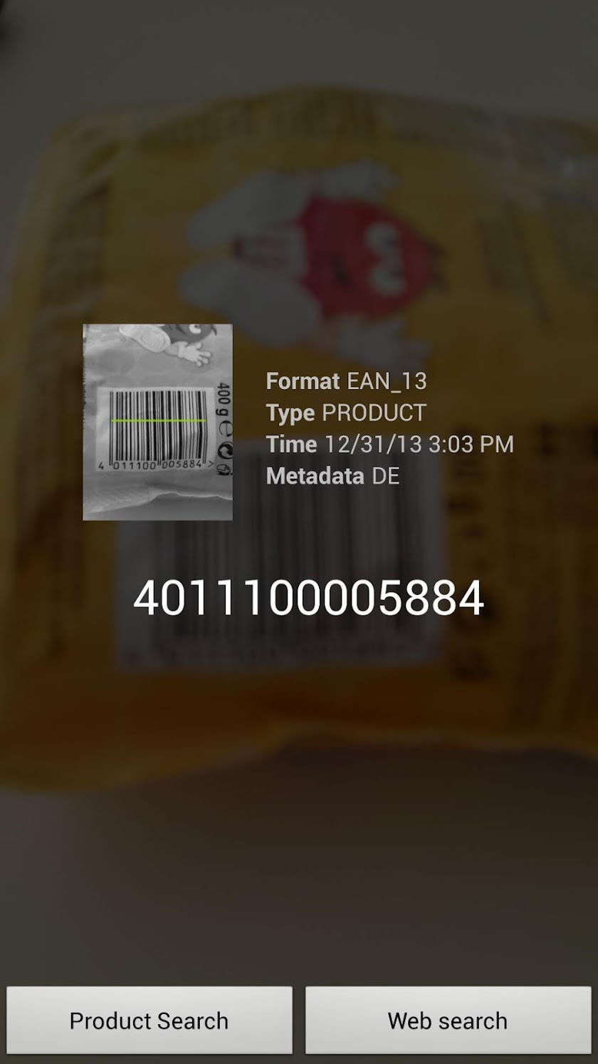 QR Barcode Scanner Screen 2