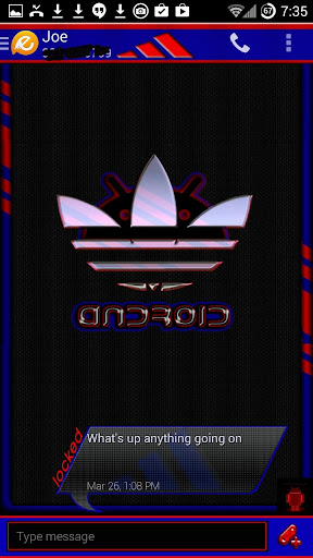 【免費個人化App】Andidas Blue N Red EvolveSMS-APP點子