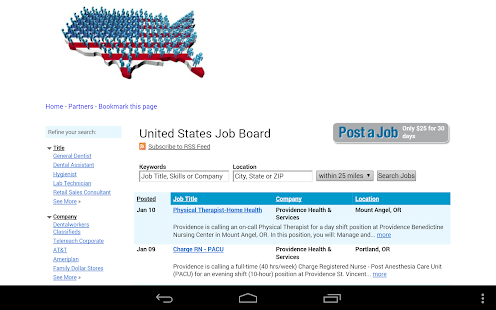 Free United States Job Board APK