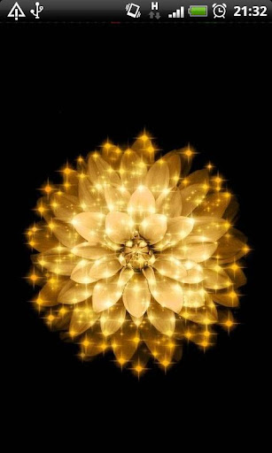 Glitter Flower Live Wallpaper
