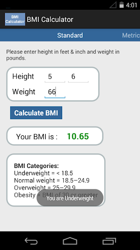 BMI Calculator