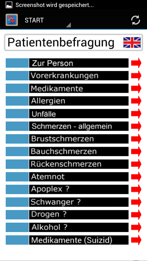 MedTrans-englisch - screenshot