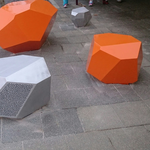 Geometric Sculptures And Seats