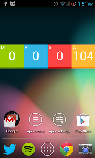 Holo Squares UCCW Widget