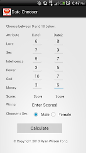 Date Chooser Screen 3