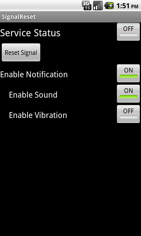 Signal Reset Donate Screen 2
