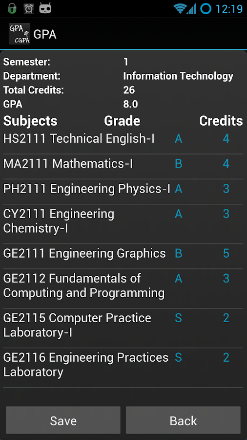 Student's Desk - GPA - CGPA - Android Apps on Google Play