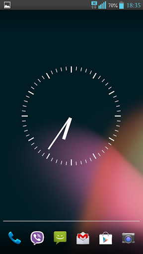 Transparent Clock Widget