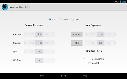 Exposure Calculator - Android Apps on Google Play