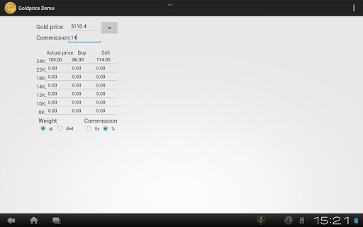 【免費商業App】Gold Price Demo-APP點子