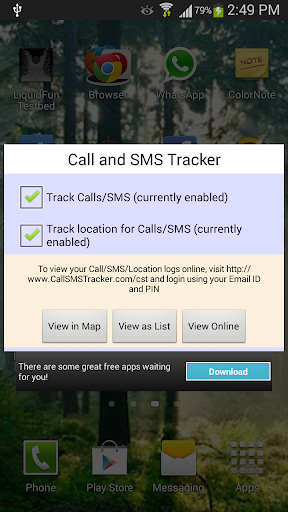 Call and SMS Tracker - Remote