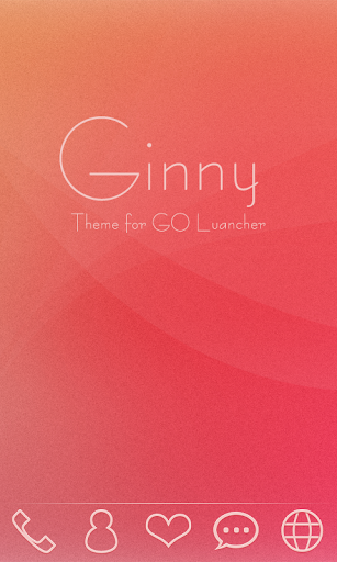 Ginny GO Launcher Theme