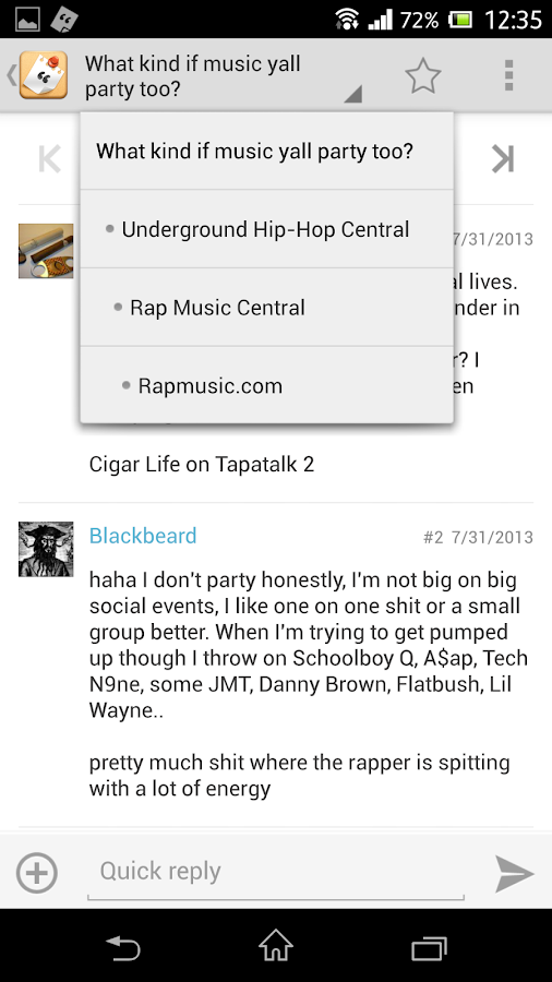 Tapatalk - screenshot