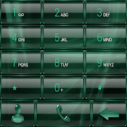 Dialer GlassMetalFrameGreenE