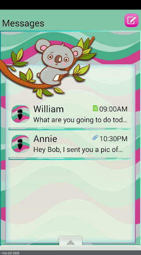 CuteKoala GO SMS THEME