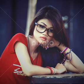 Red on Dark by Adika Pratamo - People Fashion