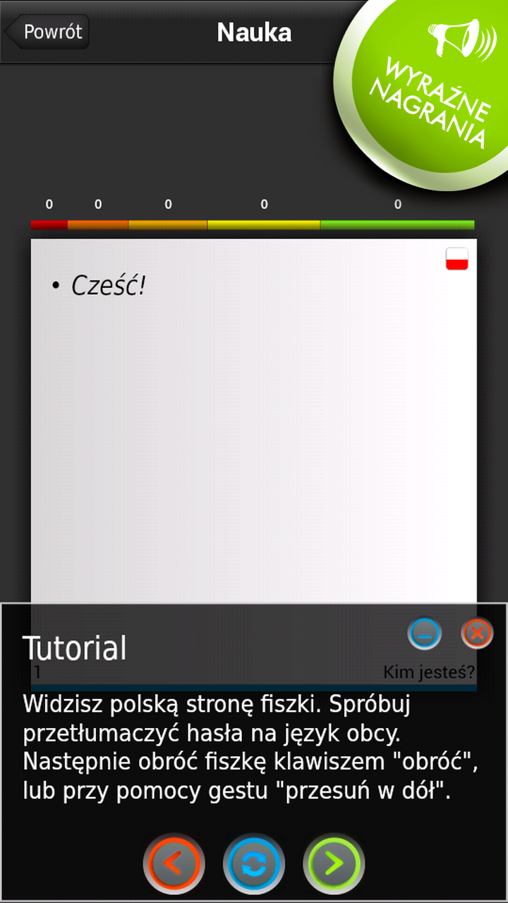 FISZKI Francuski Słownictwo 1 Screen 2