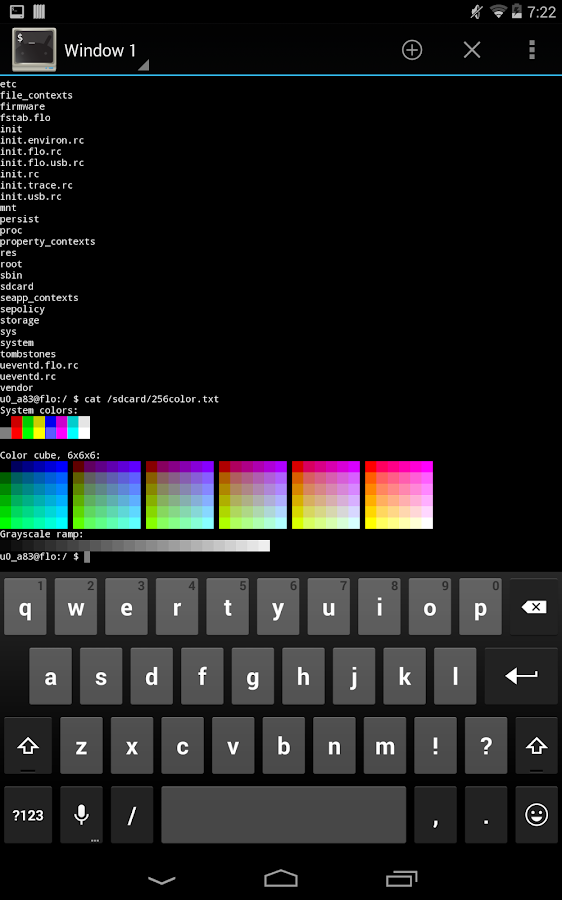 Android Terminal Emulator - screenshot