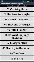 Adventures of Huck Finn audio APK capture d'écran Thumbnail #2