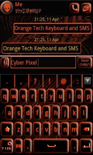 How to mod GO Keyboard Orange Tech patch 1.0 apk for bluestacks