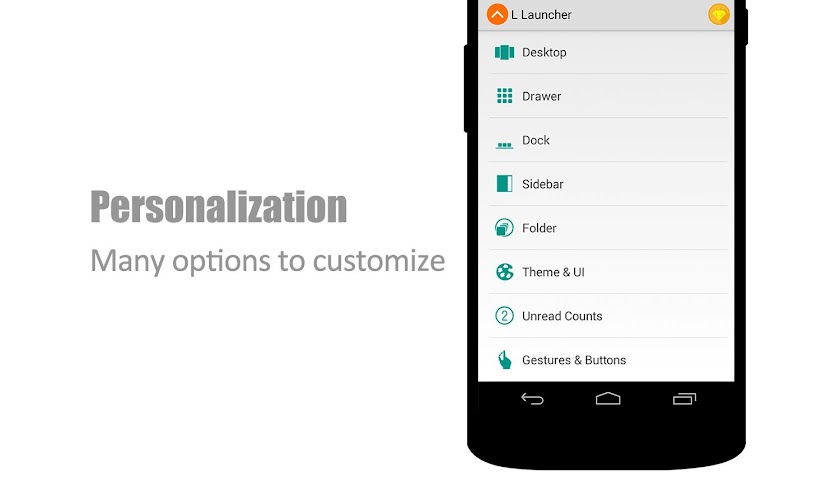 L Launcher Pro Key Screen 2