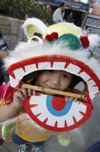 Hong-Kong-child - A young reveler in Hong Kong.