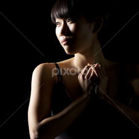 Thousand Mile Stare by David Veitch - People Portraits of Women