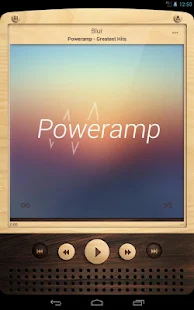 Poweramp skin Wooden - screenshot thumbnail