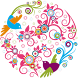 Lovely birds theme Clock