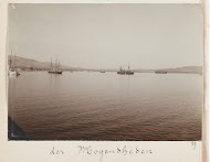 Oorlogsschepen in de baai van Souda op Kreta