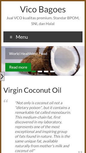 virgin coconut oil