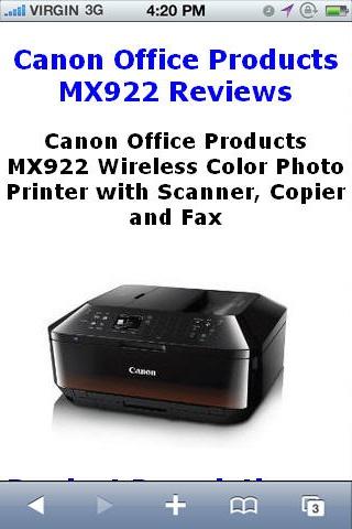 MX922 Color Printer Reviews
