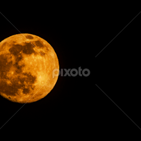 The blazing moon by Toufique E Joarder - Landscapes Starscapes
