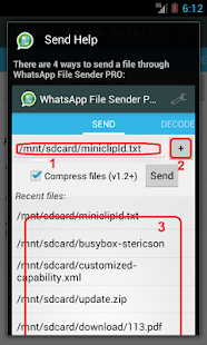 WhatsApp File Sender PRO - screenshot thumbnail