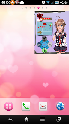 艦これ電池娘 バッテリー時計ウィジェット Androidアプリ Applion
