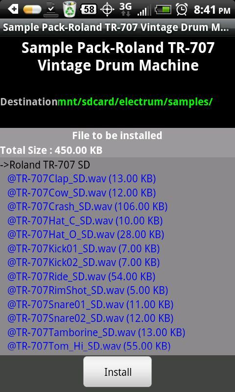 Electrum Akai XR-10 Sample PAK Screen 2