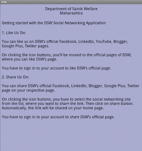 免費下載社交APP|DEPT OF SAINIK WELFARE MH app開箱文|APP開箱王