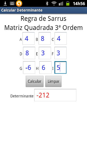 【免費教育App】Regra Sarrus Matriz 3x3-APP點子