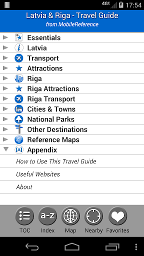 Latvia Riga - Guide Map