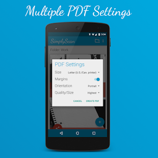 SimplyScan: PDF Camera Scanner Screenshot